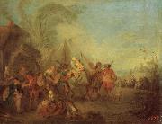 Pater, Jean-Baptiste Soldiers Setting out from the Etape Sweden oil painting artist